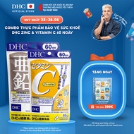 Combo Thực phẩm bảo vệ sức khoẻ DHC VITAMIN C + ZinC (60 ngày) - Dạng viên uống hỗ trợ bổ sung Vitam