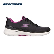 Skechers Online Exclusive Women GOwalk 6 Spring Horizon Walking Shoes - 124545-BKPR Air-Cooled Goga Mat Dual-Density Hyper Pillar Technology Machine Washable Ortholite Ultra Go Kasut Sneaker Perempuan