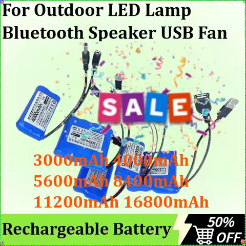 Rechargeable Single Chip Microcomputer for Outdoor LED Lamp Bluetooth Speaker USB Fan Lithium Batter