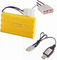 9.6V 700mAh NI-CD Battery with KET-3P Plug for RC Toy Like Robot car Remote Control Boat 9.6 Volt KE