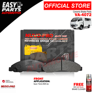 Nuvo-Pro Brake Pads VA-4072 Isuzu Travis 2020-Up Front