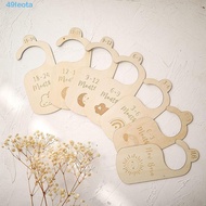LEOTA 7/8Pcs Baby Closet Divider, Wood Label Assortment Infant Wardrobe Divider, Nursery Decor Carto