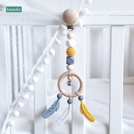 store 1pc Multicolored Feather Cart Pendant Baby Rattles Crib Mobiles New Born Toy