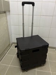 黑色折疊購物車