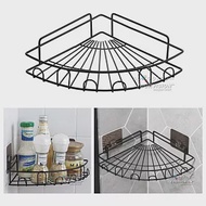 無痕貼 免釘免打孔 高雅黑 轉角置物架 三角直角置物架 置物籃 瓶罐架