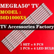 8 PCS 50D1000XS MEGRA50" LED TV BACKLIGHT (LAMPU TV) MEGRA INCH LED TV BACKLIGHT 50D1000X 50D1000
