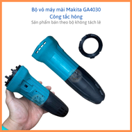 Bộ vỏ nhựa máy mài MAKITA GA4030 công tắc hông (MOTOR HOUSING + REAR COVER)