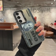 USD Dollar Phone Case For Samsung A56 A55 A54 A36 A35 A34 A26 A25 A24 A16 A15 A14 Laser Hard PC+TPU