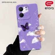 Oppo A5X 4G 2025 Case - Elloraa.id - Oppo A5X 4G Case - Butterfly Case Motif - Mobile Phone Protecto