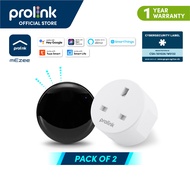 [Twin Pack] Prolink WIFI Smart Plug with Energy Monitor/ IR RF Controller - control appliances, TV, 