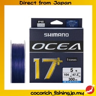 SHIMANO Ocea 17+ PE Fishing Line LD-A71Y, Size 5, 300m, 104lb/47.3kg, SW Navy Blue  【Direct from Jap