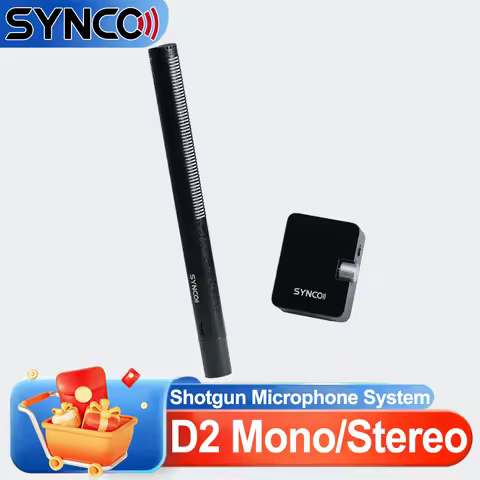 Synco D2 Mono Wireless Shotgun Microphone System 20 kHz Wireless Hypercardioid Shotgun Microphone wi
