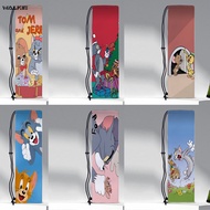 WALKIE Tom and Jerry Anime Cartoon Portable Badminton Racket Bag Tennis Racket Protection Drawstring Bags Fashion Velvet Storage Bag Case Outdoor Sport Accessories
