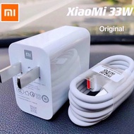 Original 33W US Xiaomi Turbo Charger Redmi Note 9 Pro QC 4.0 Quick Fast Charge Adapter สาย5A ForRedmi หมายเหตุ9 10 Pro Poco X3 M3 F3 NFC Mi 10T 5G 9 9T Pro หมายเหตุ10 10X Lite K30 K40 Pad 5