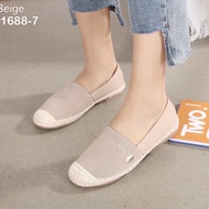 H1688-7 รองเท้าคัชชูส้นเตี้ย ส้นยางกันลื่น สวมใส่ง่าย