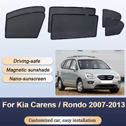 Sun Shade For Kia Carens Rondo7 MK2 Naza Citra 2 UN Rondo 2007-2013 Sunshade Magnetic Heat insulatio