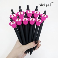 New Style Medical Mouse Head Pattern Soft Glue Patch Pen Black Medical Press Gel Pen Writing Station