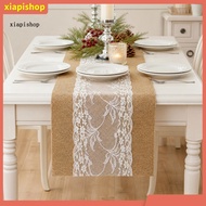 XPS Rustic Burlap Table Runner Natural Jute Hessian Cloth for Wedding Birthday Thanksgiving Christma