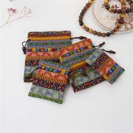 Ethnic Style Jewelry Jewelry Bag Small Cloth Bag Bracelet Pendant Collectables-Autograph Bag Drawstr