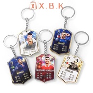 Glowingbubbles Soccer Players Car Keychain Football Scoring Card Keychain Soccer Players Around Back