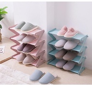 4 and 3 Tier Shoe Rack, Sandal Rack, Zigzag Shoe Rack, Size 45 x 19 x 51-35 CM