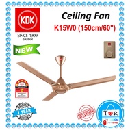 Khind CF618B Ceiling Fan 60" Black Colour  / Kipas Ceiling KDK K15VO-PBR