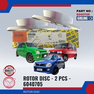 FRONT DISC ROTOR SET-PERODUA KANCIL-KELISA-KENARI-VIVA-GIRLING-DF4070
