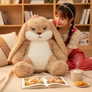 Adorable Grumpy Bunny Plush Pillow | Soft Cuddly Rabbit Toy | Perfect Girls' Birthday Gift  Bantal P