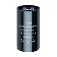 105~126 uf/MFD 220-250 VAC Round Start Capacitor ±20% 50/60 Hz CD60 Round Motor Well Pump Start Capa