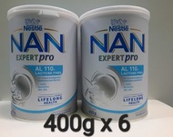 【觀塘mtr】6罐$ 6OO 雀巢 能恩 無乳糖 AL110 Nestle NAN 400克 奶粉 食用日期至 :2027年4月。(觀塘mtr平日8:50am 至 6:25pm) 或 順豐到付 man