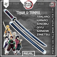 Kumpulan Katana Ori Anime Jepang anim Demon Slayer Pedang Kimetsu no Yaiba Pedang Tanjiro Inosuke Pe