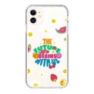HI-SHIELD Stylish เคสใสกันกระแทก iPhone รุ่น Happy Smile8 [เคส iPhone17iPhone16iPhone15iPhone14iPhon