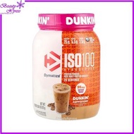 Dymatize x Dunkin ISO100 水解100%分離乳清蛋白粉 卡布奇諾味 1.36磅 ( 620 克) [平行進口] 此日期前最佳:2027年02月28日