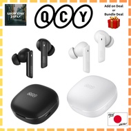 QCY HT05 Wireless Earphones [Black / White] Noise Cancelling Bluetooth 5.2 IPX5 Waterproof MeloBuds 