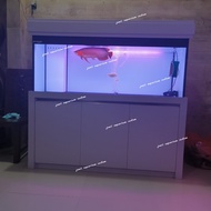 aquarium kabinet 150x60x60 &amp; ikan arwana SR merah merona size 45cm