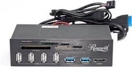 小白的生活工場*Rosewill RDCR-11004 5.25" 內接式讀卡機+USB 2.0 HUB+USB3.0