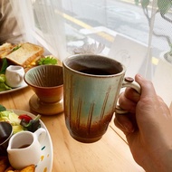 奶蜜色手作手沖濾杯組 新彩燒 柴燒手作 陶藝作品 | 咖啡杯 禮物