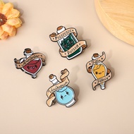 Cartoon Magic Potion Bottle Fun Brooch Oil Drip Enamel Clothes Bag Decoration Brooch Badge