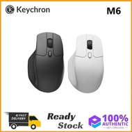 Original Keychron M6 Tri Mode Wireless Bluetooth Gaming Mouse PAW3395 Ergonomic Mouse