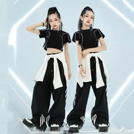 【daotany3.my】 儿童街舞服演出服hiphop童装 夏季女童爵士舞蹈服嘻哈女孩套装Children's street dance costumes for hip-hop performan