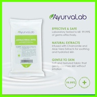 (READY STOCK) 10s Single Pack Antibacterial Wipes with Aloe Vera, Alcohol-Free Child-Friendly Kills 