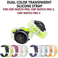 Transparent Silicone Strap Band for Smart Watch CMF Watch Pro by Nothing, CMF Watch Pro 3 2