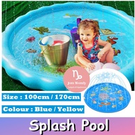 🌸Ready Stock🌸Splash Pool Children Fun Sprinkle and Splash Water Spray Mat Portable Pool Inflatable O