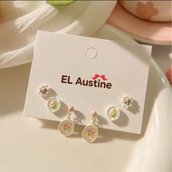 EL Austine Tulip vintage Earring Silver Needle S925 Vintage Stud Earring/ Korean Earring/ Korean Ear