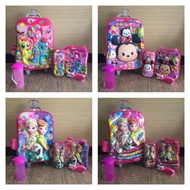 School Trolley Bag set 4 in 1 6D/7D