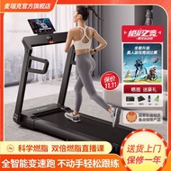 ZzMERACH Treadmill Household Foldable Small Smart Walking Machine Gym Indoor Sports Weight Loss Equipment VBIF