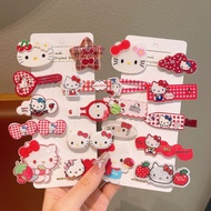 Hello Kitty girl hair clip, cute children's hair accessory, new trendy fringe hair clip, baby fringe
