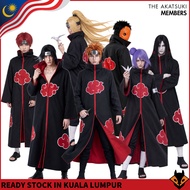 Men's Akatsuki Cosplay Robe | Naruto Anime Cloak | Halloween Party Outfit