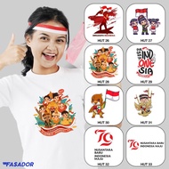 Latest Independence Theme T-Shirts 2024, Seventeen, 79 Years Old Clothes Cool INDONESIA Can COUPLE