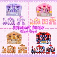 52-56pcs Building Blocks Toy Set – Cute Melody / Kuromi / Capybara Educational Bricks for Toddlers B